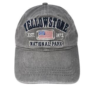 Yellowstone National Park 1872 Baseball Cap Gray One Size Adjustable Lucky 7